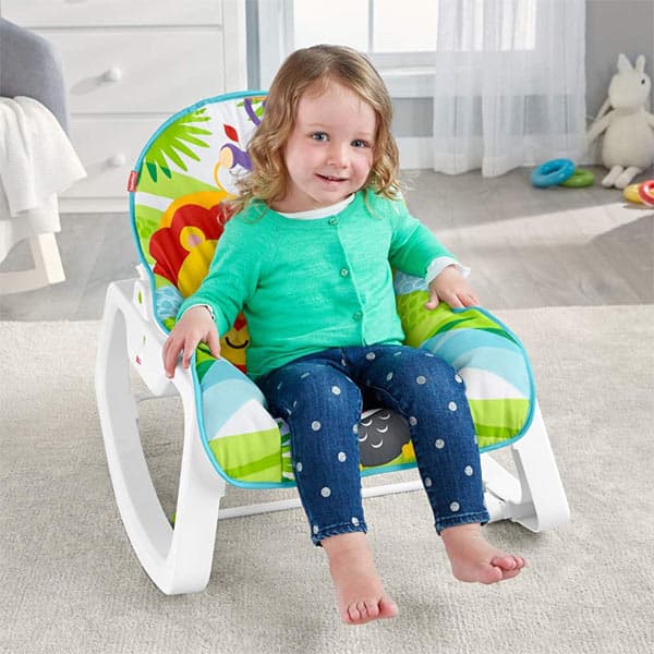 راکر Green Jungle نوزادی 2 کاره Fisher Price — تصویر ۶
