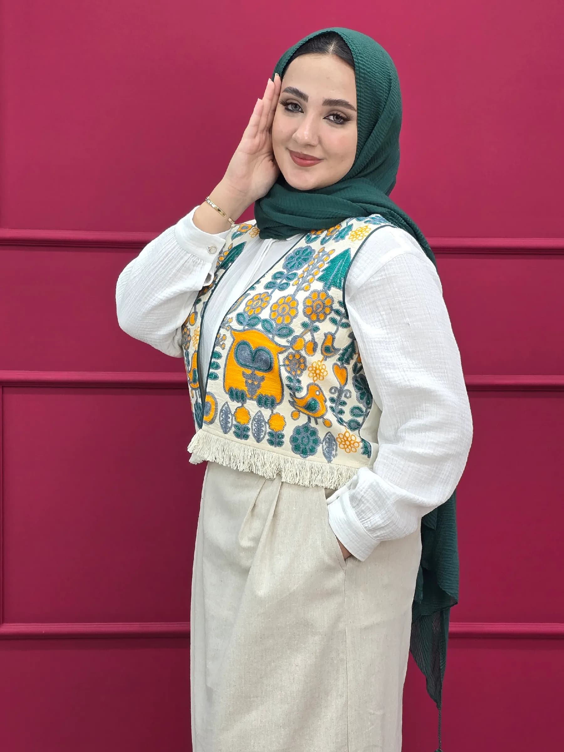 جلیقه بخارادوزی بهاری کد ws49