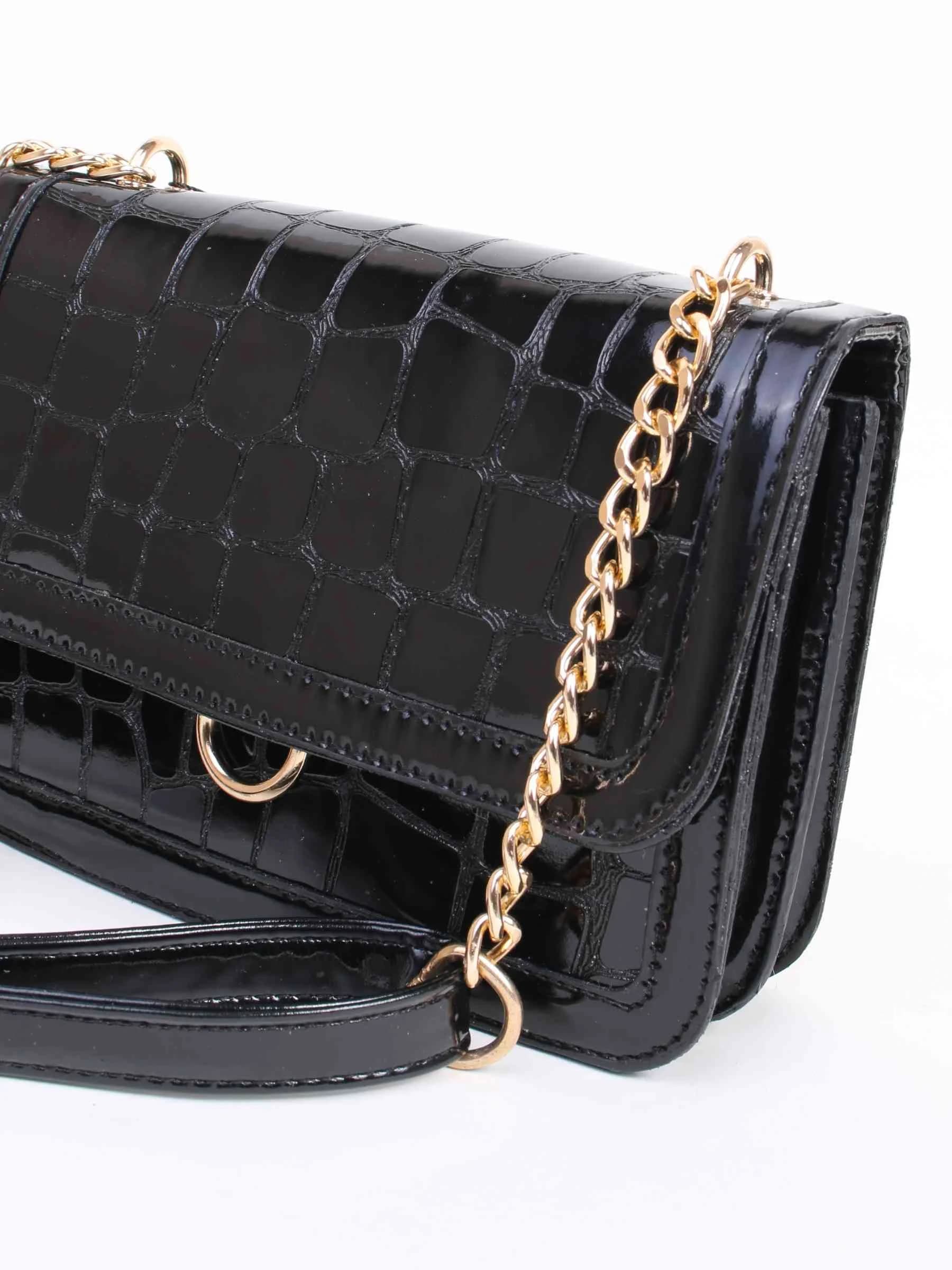 کیف ورنی حلقه دار R0299 — تصویر ۲