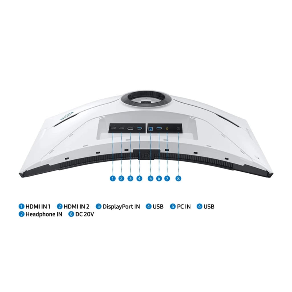 مانیتور گیمینگ سامسونگ مدل SAMAUNG ODYSSEY NEO G8 LS32BG850 سایز 32 اینچ رنگ سفید | دنیا کامپیوتر — تصویر ۷