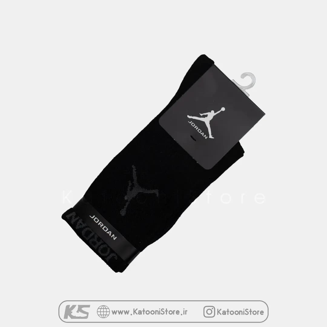 جوراب مشکی ساق بلند جردن (2189JB) — تصویر ۲