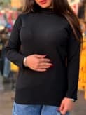 کبریتی بلوز قواره دار زنانه یقه اسکی — تصویر ۵