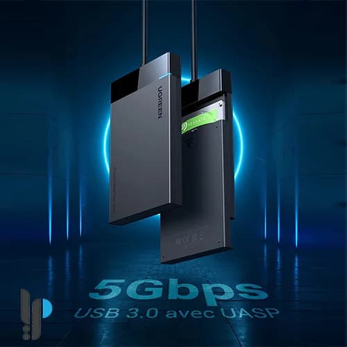باکس هارد 2.5 اینچی یوگرین مدل Ugreen US221 کد 30847 — تصویر ۷