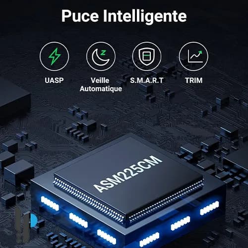 باکس هارد 2.5 اینچی یوگرین مدل Ugreen US221 کد 30847 — تصویر ۳
