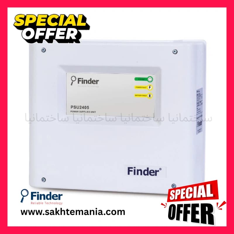 منبع تغذیه فایندر FF PSU2405 | خرید پاور ساپلای سیستم اعلام حریق با استاندارد EN54-4 + لیست قیمت نمایندگی فایندر + استعلام قیمت پروژه ای