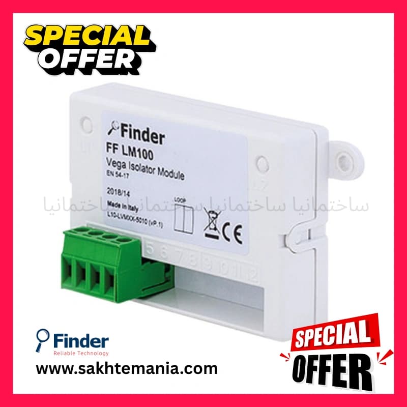 ماژول ایزولاتور آدرسپذیر فایندر FF LM100 | خرید ماژول ایزولاتور Finder FF LM100 + بهترین سیستم اعلام حریق بازار ایران + تخفیف ویژه پروژه و همکار