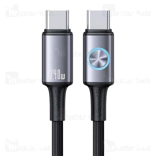 کابل Type C به Type C یوسمز Usams SJ751 طول 1.2 متر توان 240 وات — تصویر ۲