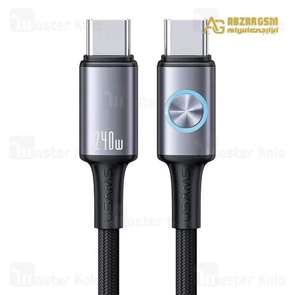 کابل Type C به Type C یوسمز Usams SJ751 طول 1.2 متر توان 240 وات — تصویر ۱۰