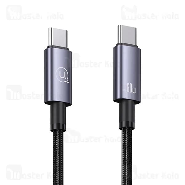 کابل Type C به Type C یوسمز Usams SJ664 طول 1.2 متر توان 60 وات — تصویر ۳