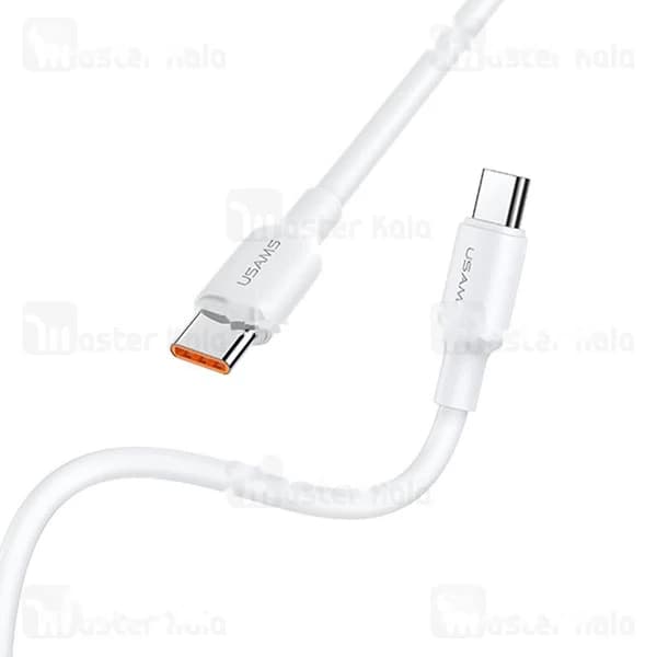 کابل Type C به Type C یوسمز Usams SJ625 طول 0.5 متر توان 100 وات — تصویر ۳