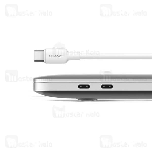 کابل Type C به Type C یوسمز Usams SJ625 طول 0.5 متر توان 100 وات — تصویر ۴