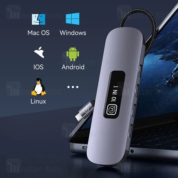 هاب 10 پورت تایپ سی یوسمز USAMS SJ644 — تصویر ۸