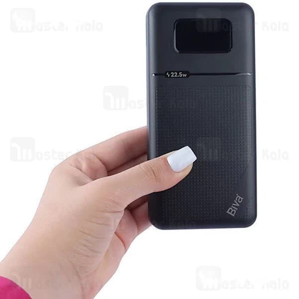 پاوربانک 20000 بیوا Biva BP-047 توان 22.5 وات با کابل متصل — تصویر ۶