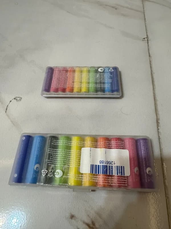 پک 10 تایی باتری رنگین کمانی قلمی شیائومی مدل Xiaomi ZI5 LR06 Alkaline AA — تصویر ۶