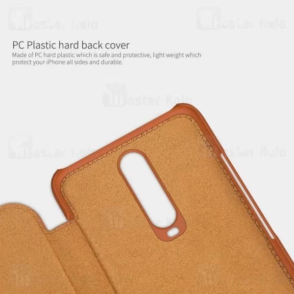 کیف چرمی نیلکین شیائومی Xiaomi Redmi K30 / Poco X2 Nillkin Qin Leather Case — تصویر ۸