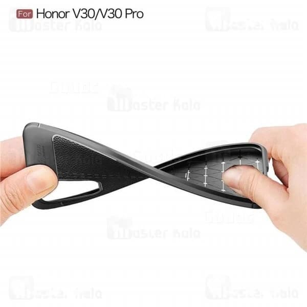 قاب محافظ ژله ای طرح چرم هواوی Huawei Honor V30 / V30 Pro Auto Focus — تصویر ۴