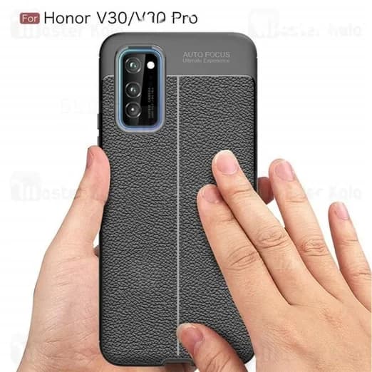 قاب محافظ ژله ای طرح چرم هواوی Huawei Honor V30 / V30 Pro Auto Focus — تصویر ۳