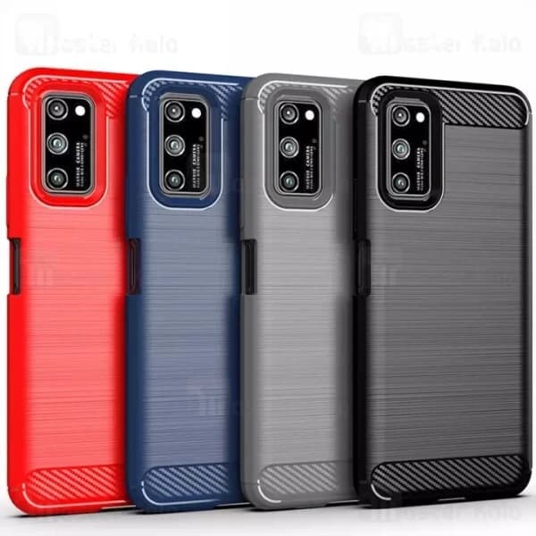 قاب محافظ ژله ای هواوی Huawei Honor V30 / V30 Pro Rugged Armor Fiber Carbon