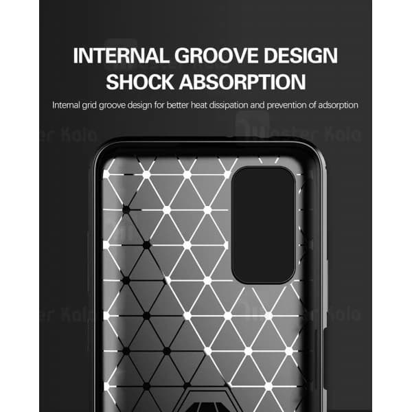 قاب محافظ ژله ای هواوی Huawei Honor V30 / V30 Pro Rugged Armor Fiber Carbon — تصویر ۷