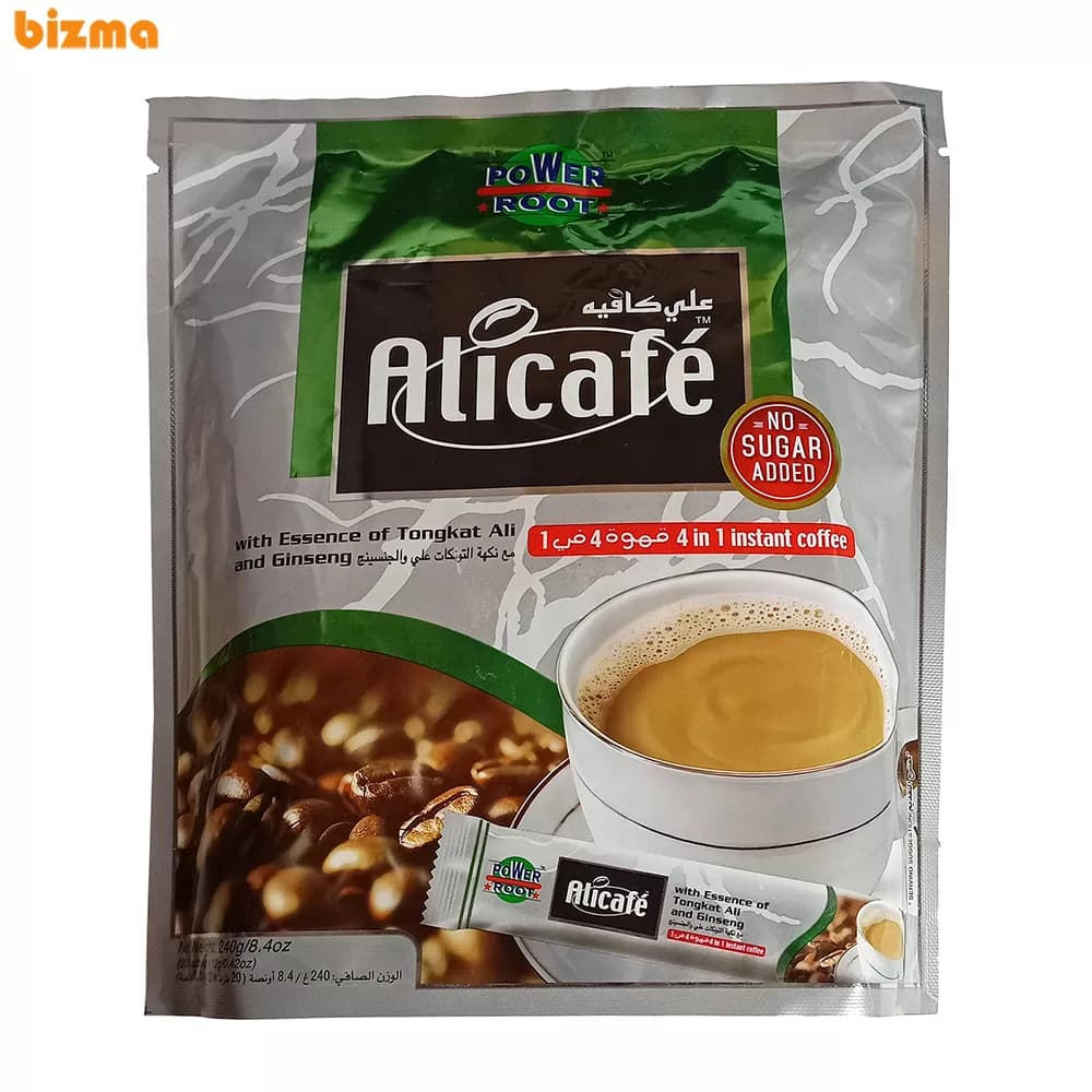 کافی میکس بدون شکر علی کافه – 20 ساشه 12 گرمی