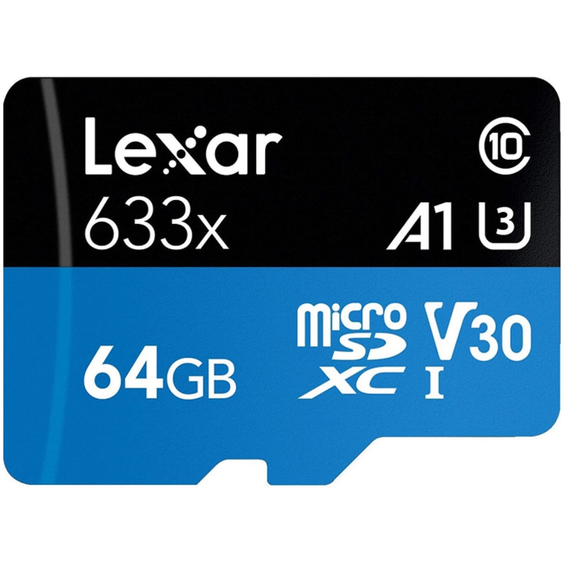 کارت حافظه MicroSDXC لکسار مدل 633X کلاس 10 استاندارد UHS-I U3 A1 V30 سرعت 100 مگابایت بر ثانیه