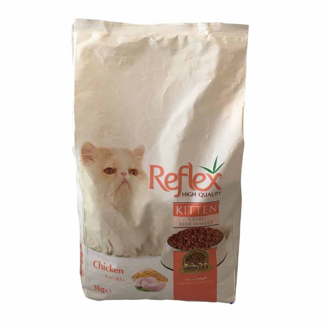 غذای خشک بچه گربه برند Reflex مدل کیتن مرغ