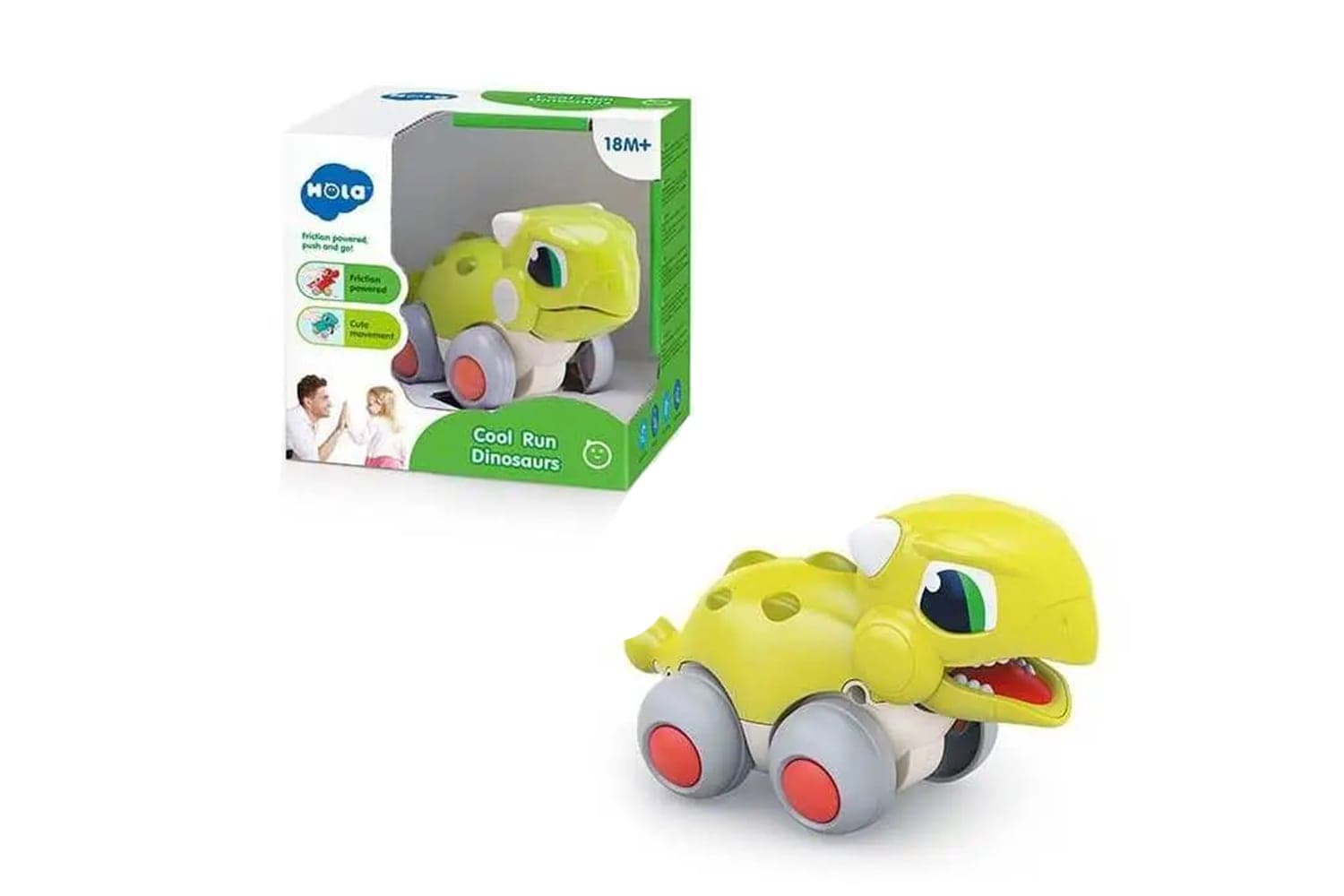 اسباب بازی دایناسور دونده هولی تویز سبز (کد E7968A)