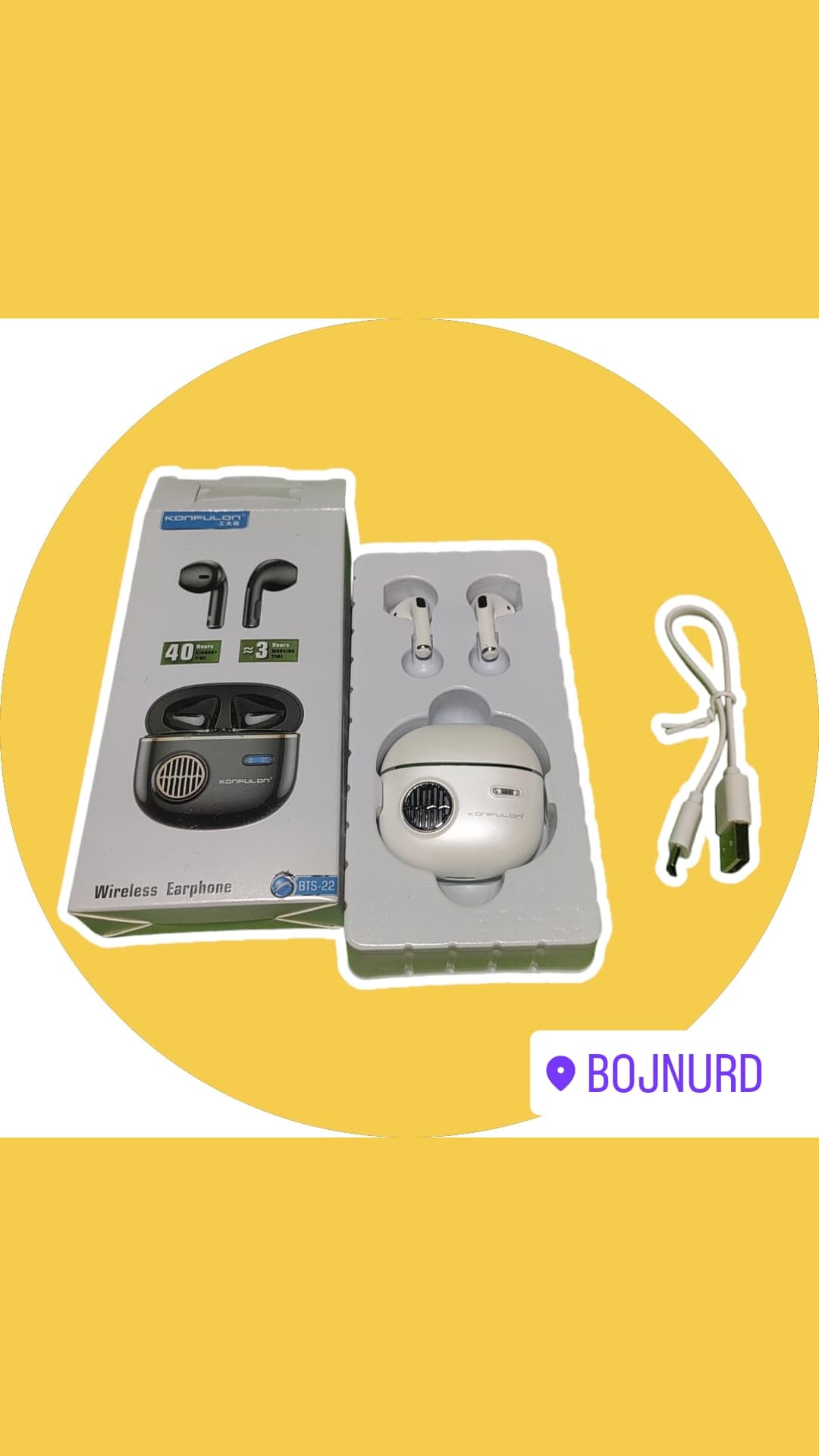 Konfulon Bluetooth Earphone MINI HIFI Stereo Sound BTS-22 — تصویر ۴