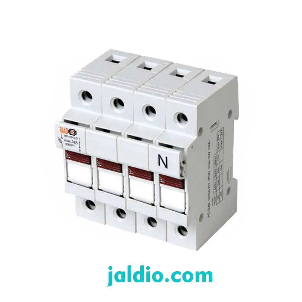 سکسیونر 3 پل 38×10 + نول چراغدار رعد RFH 103 N LD