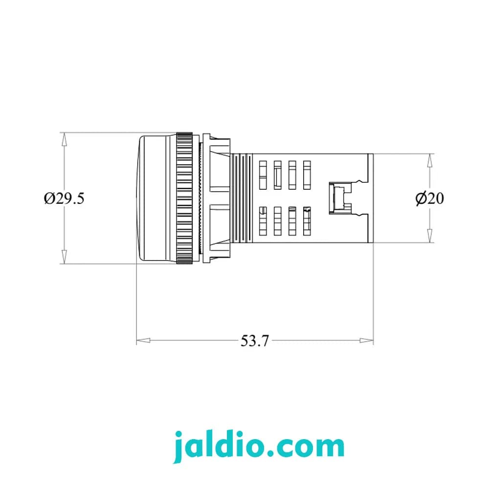 چراغ سیگنال رعد RCI 110 VAC-DC — تصویر ۲