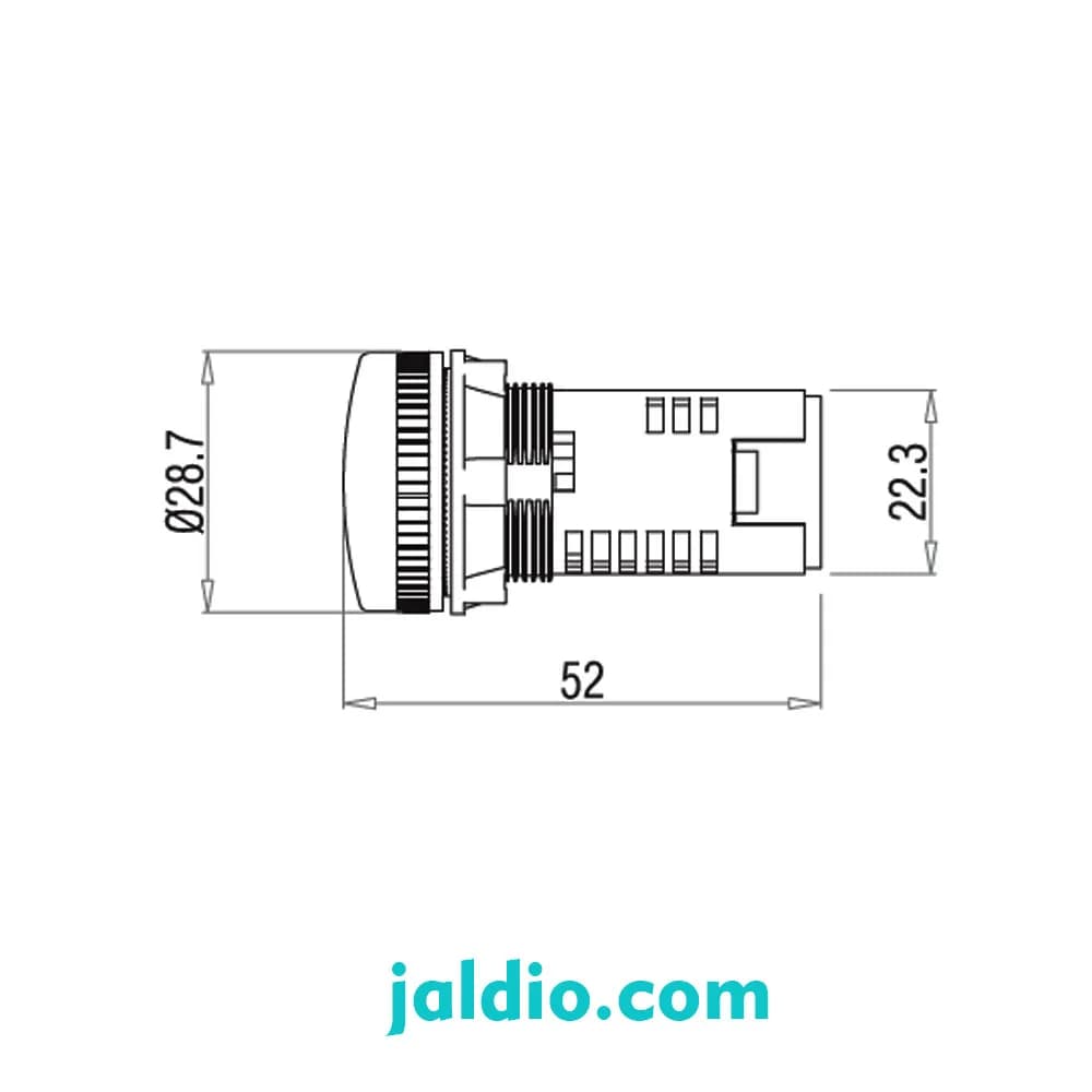 چراغ سیگنال LED غیر قابل تعویض رعد IN 220 V — تصویر ۳