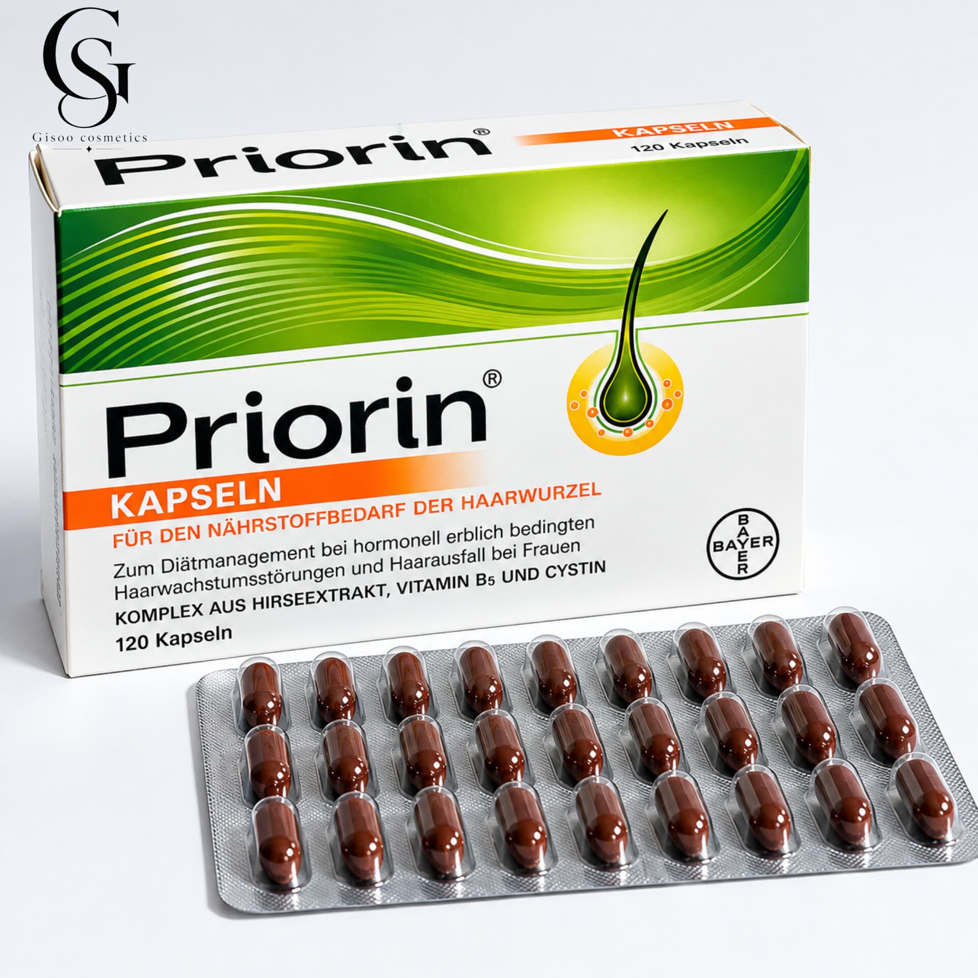 کپسول پریورین بایر آلمان ۱۲۰ عددی | Priorin Kapseln 💊 Bayer Priorin Kapseln 120 Capsules