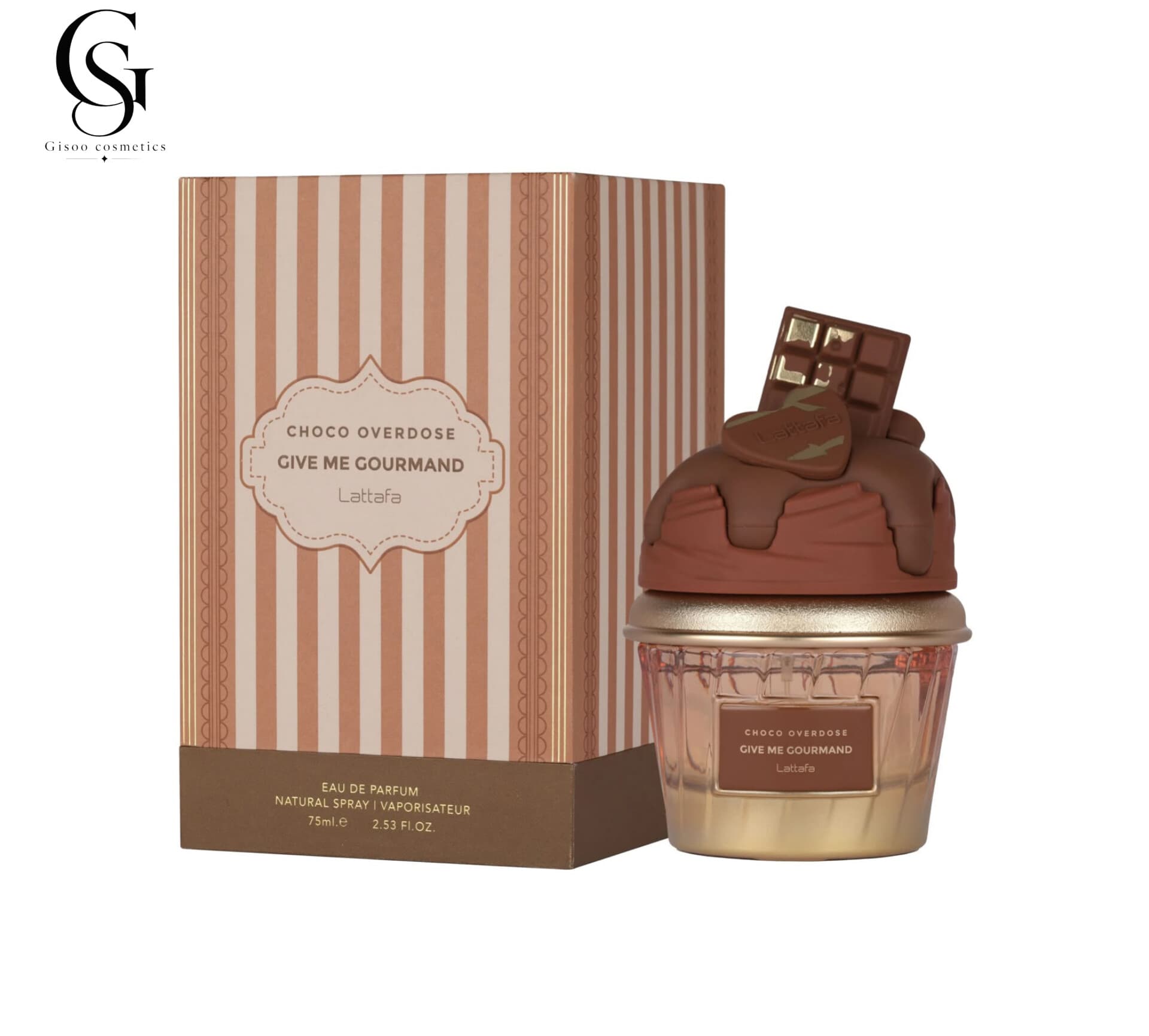 ادوپرفیوم زنانه لطافه چوکو اوردوز ۷۵ میلی‌لیتر Lattafa Give Me Gourmand Choco Overdose Eau de Parfum