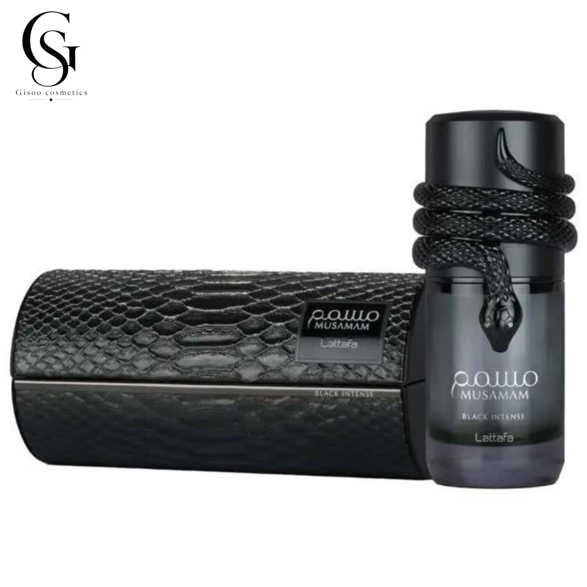 ادکلن لطافه مسمم بلک اینتنس ۱۰۰ میلی‌لیتر Lattafa Musamam Black Intense Eau de Parfum | حجم ۱۰۰ میلی‌لیتر