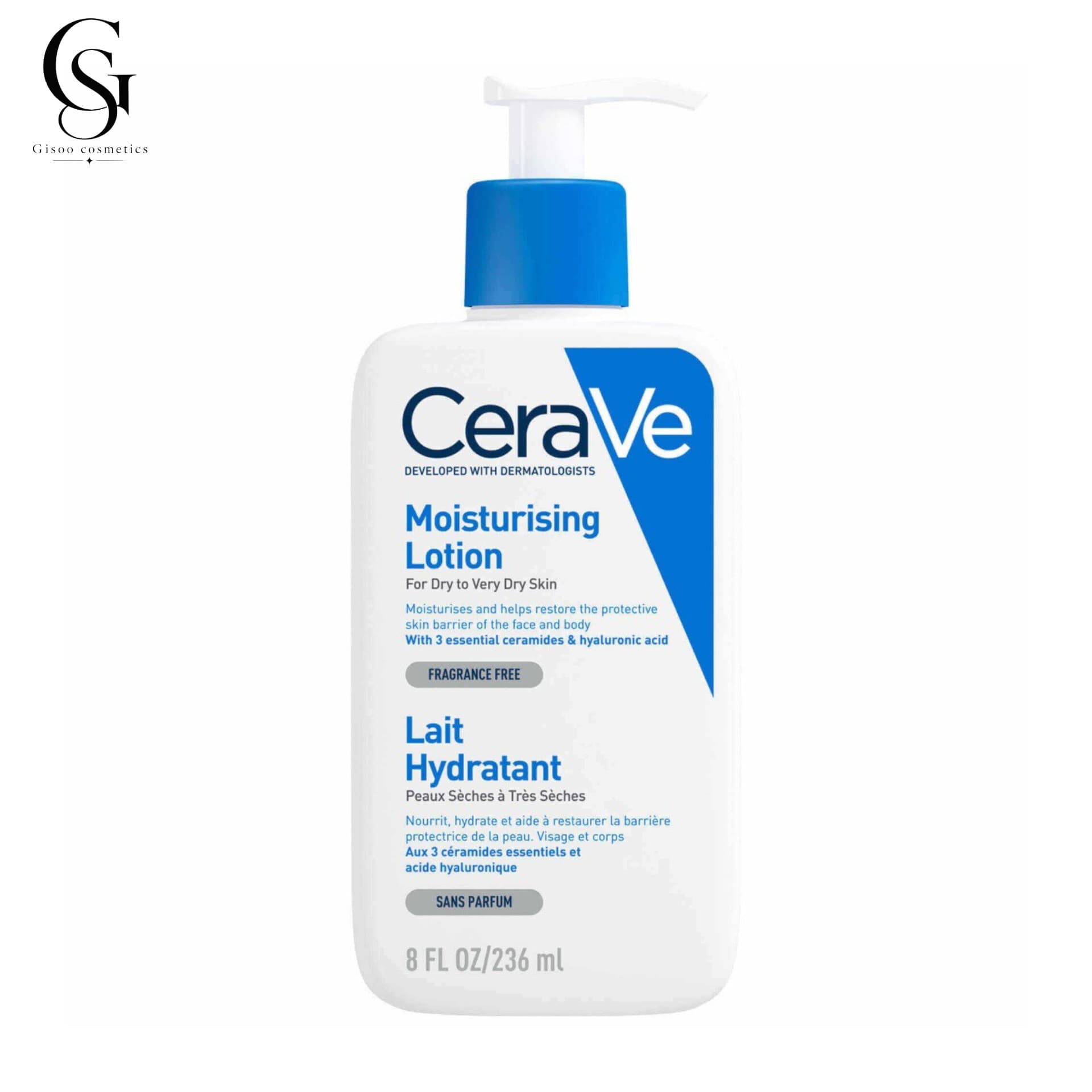 لوسیون مرطوب‌کننده سراوی مناسب پوست خشک تا خیلی خشک CeraVe Moisturising Lotion | حجم ۲۳۶ میلی‌لیتر