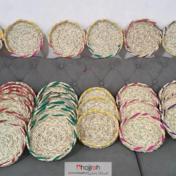 زیر دیگی سینی لبه دار حصیری کد SNV160