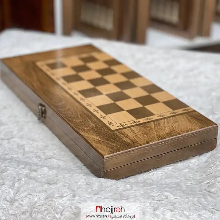 تخته نرد و شطرنج چوب نراد سایز ۵۰ و سایز ۴۰ کد TNS642 — تصویر ۷