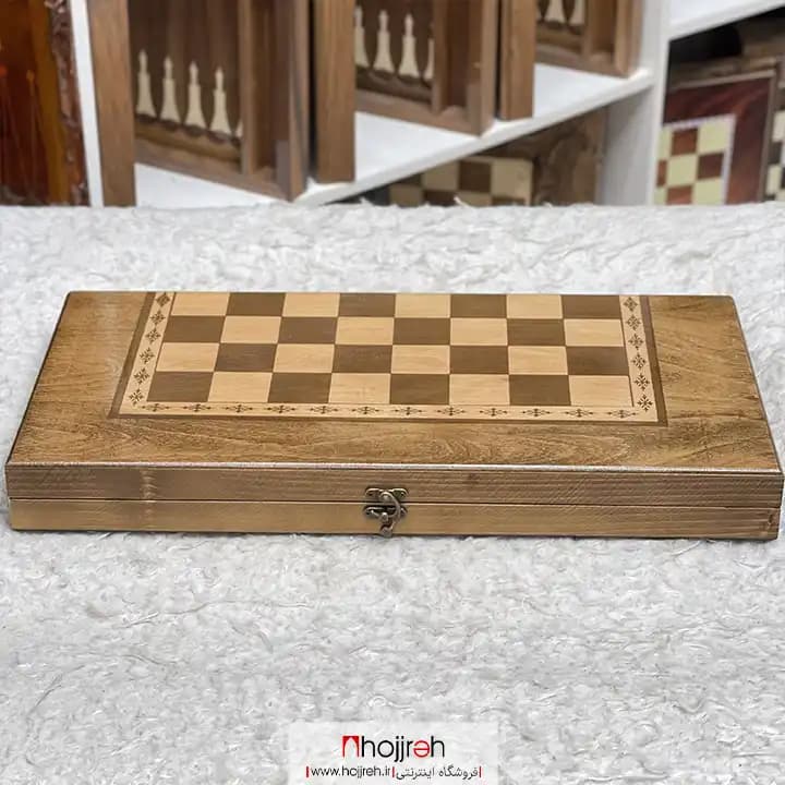 تخته نرد و شطرنج چوب نراد سایز ۵۰ و سایز ۴۰ کد TNS642 — تصویر ۶