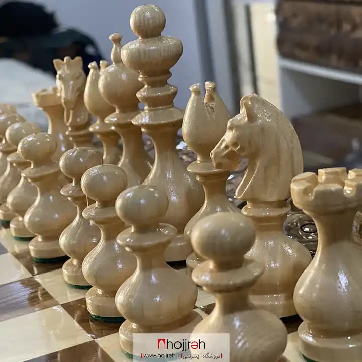 مهره شطرنج چوبی | چوب گردو و زبان گنجشک کد TNS80 — تصویر ۳