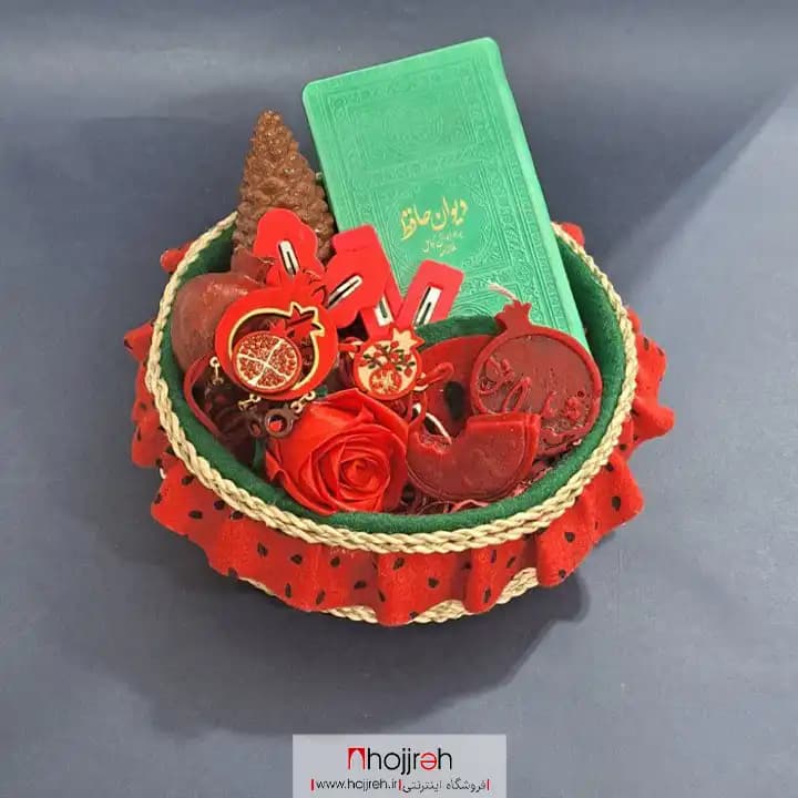 پک سبد حصیری یلدایی سایز متوسط کد SNV117