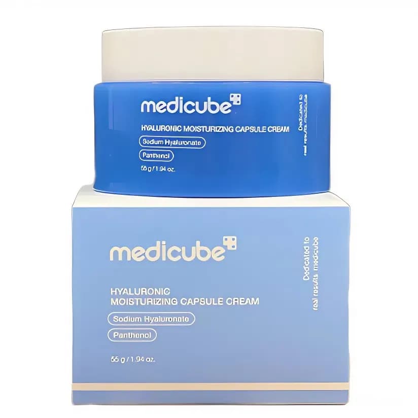 کرم کپسولی آبرسان هیالورونیک اسید مدیکیوب Medicube Hyaluronic Moisturizing Capsule Cream | حجم 55 گرم — تصویر ۳