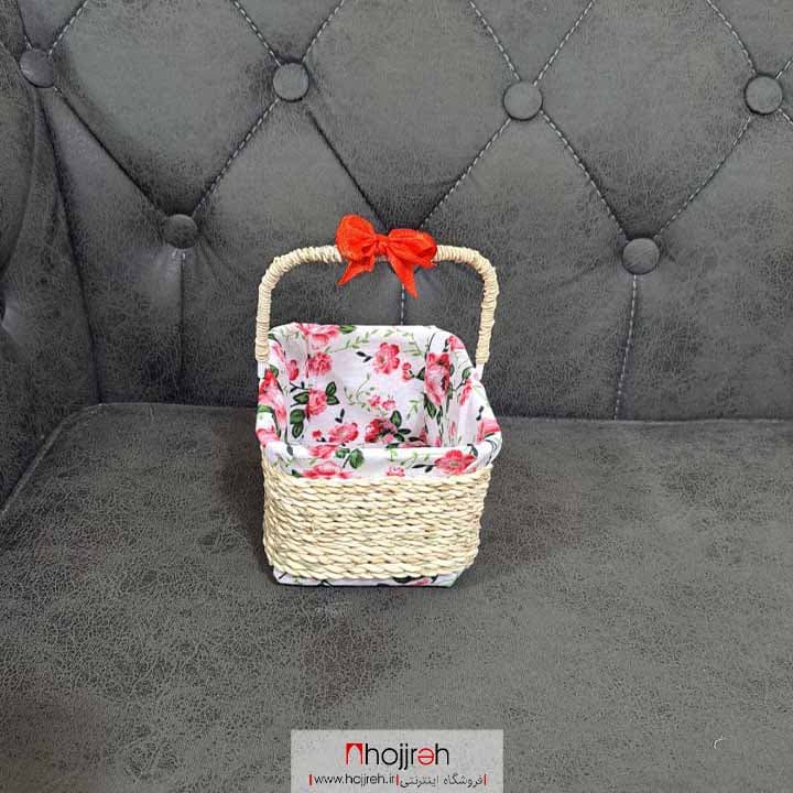 سبد شکلات خوری حصیری سایز کوچک کد SNV91 — تصویر ۳
