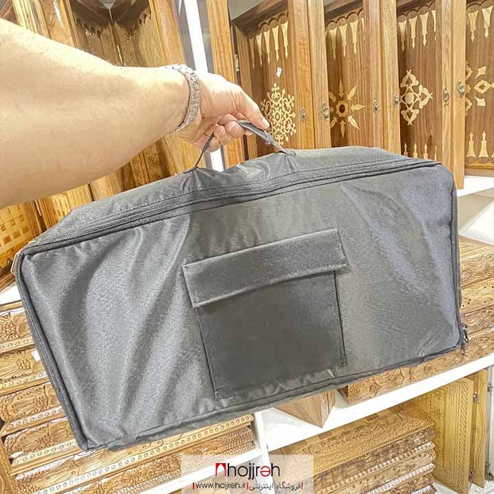کیف تخته نرد برزنتی زیپ دار دارای ضربه گیر و جای مهره کد TNS65 — تصویر ۲
