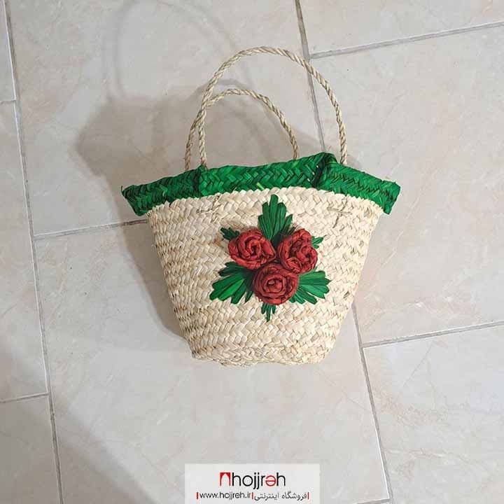 ساک حصیری بچگانه سبز کد SNV62