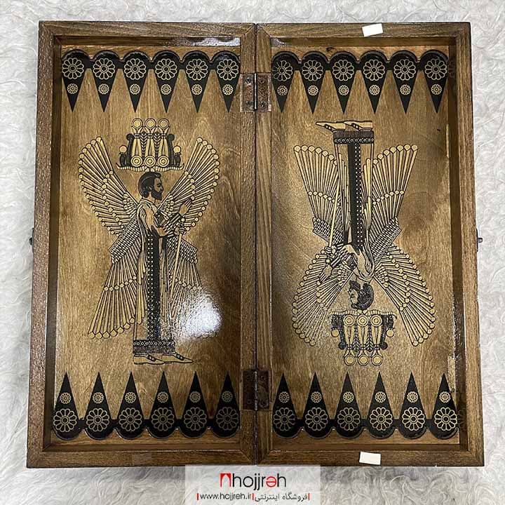 تخته نرد چوب ملچ طرح پاسارگاد ( کوروش ) کد TNS450