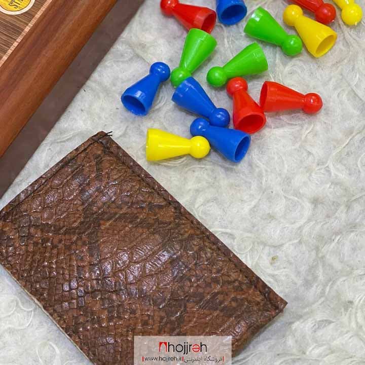 بازی منچ و مارپله چوبی دو رو کد TNS608 — تصویر ۶