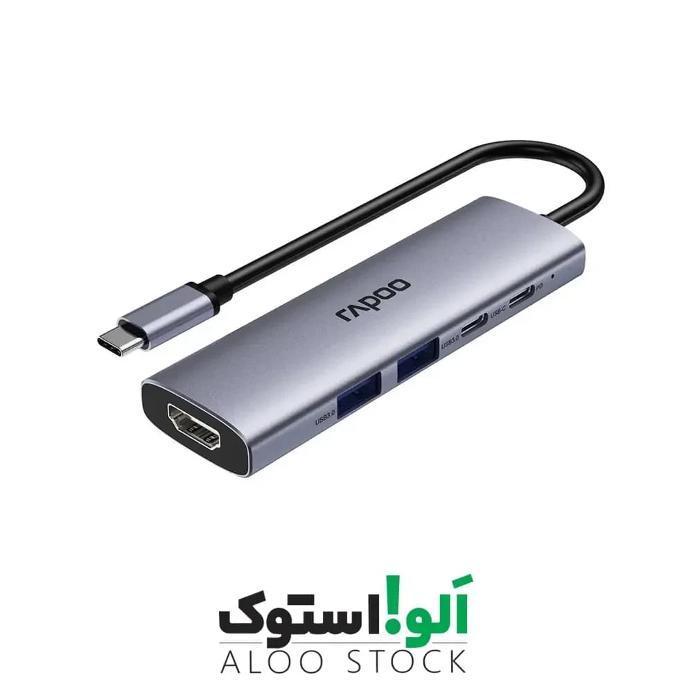 هاب 5 پورت Type-C رپو مدل Rapoo XD51 — تصویر ۳