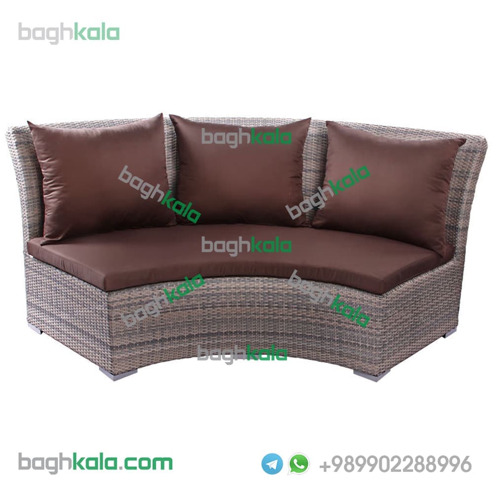 مبل حصیری کنج سه نفره مارگریت