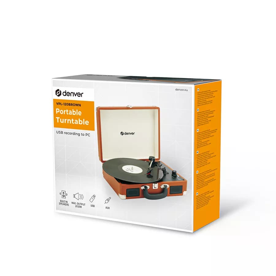 گرامافن DENVER VPL-120BROWN Turntable — تصویر ۶