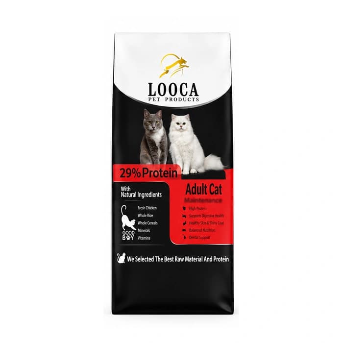 غذای خشک گربه بالغ لوکا طعم گوشت و برنج وزن 15 کیلوگرم Looca Adult Cat — تصویر ۳